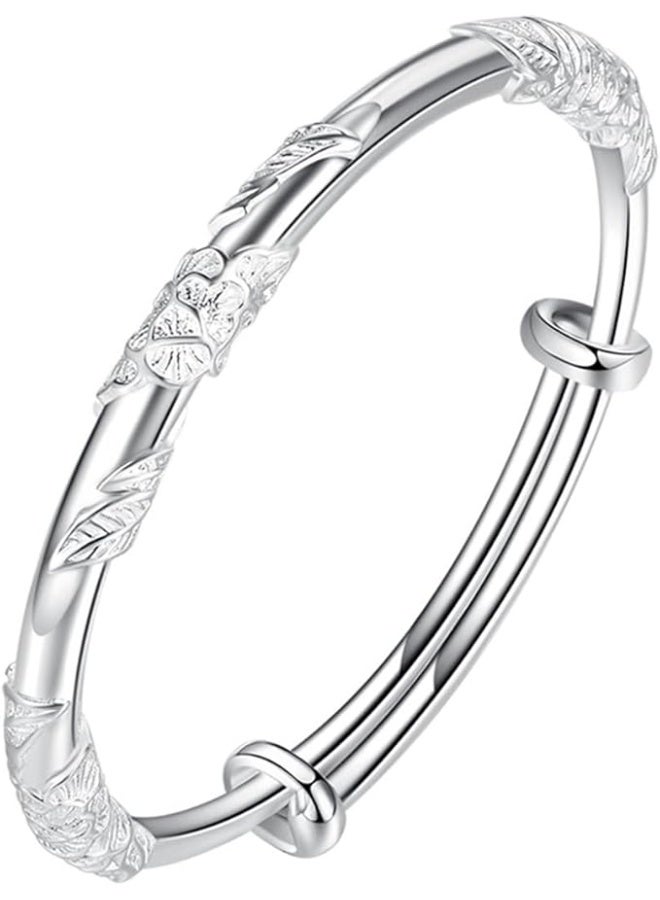 سلاسل بيجال من الفضة المستقرة للنساء، المجوهرات العصرية البسيطة القابلة للتعديل سلاسل بيجال من الفضة 925 للنساء أم زوجة هدية عيد الحب عيد الأم - Image 1